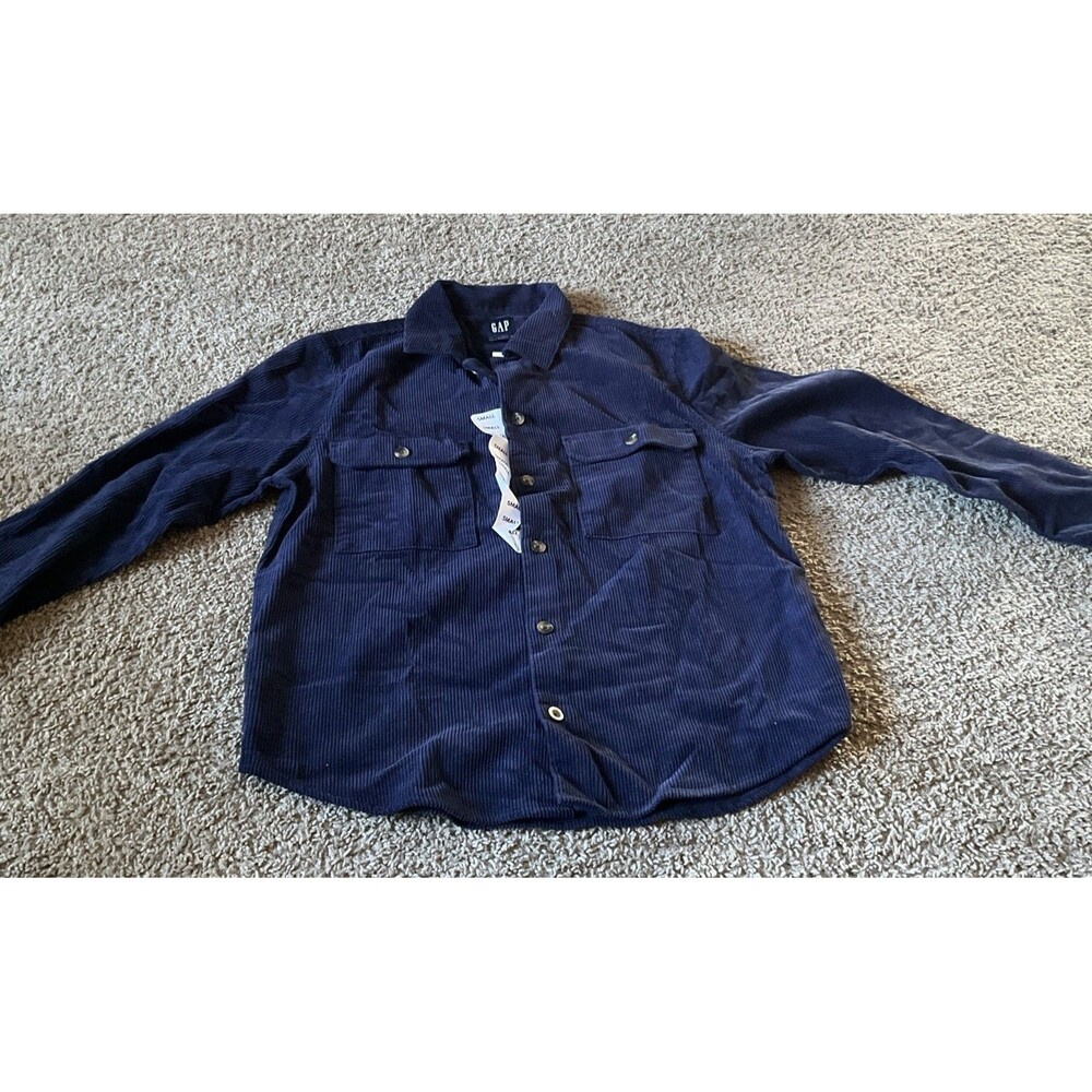 GAP Men's Corduroy Shirt in Eclipse Blue GP004578 Size S